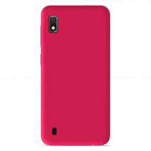 Coque silicone unie Mat Rose compatible Samsung Galaxy A10 Galaxy M10