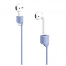 Correa de gel de silicona suave con clips magnéticos para AirPods/AirPods Pro, Azul lila - Nuevo