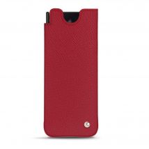 Pochette cuir Samsung Galaxy Z Fold4 - Pochette - Rouge - Cuir saffiano