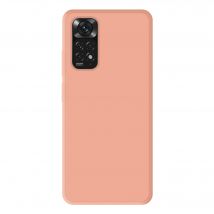 Coque silicone unie Mat Rose compatible Xiaomi Redmi Note 11 4G