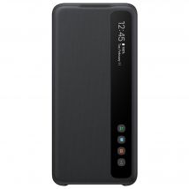 Folio Clear View Cover Noir pour Samsung G S20 Samsung