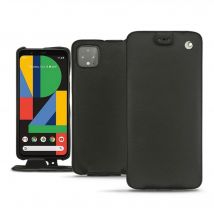 Funda de piel Google Pixel 4 XL - Solapa vertical - Negro - Piel lisa - Nuevo