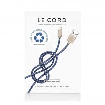 Câble Lightning pour iPhone Bleu - 2 mètres - En filets de pêche recyclés