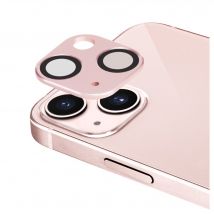 Protection en alliage métallique des objectifs photo pour Apple iPhone 13/13 mini, Rose rhodium