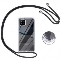 Coque avec Cordon pour SAMSUNG Galaxy A42 Silicone Airbags Transparente