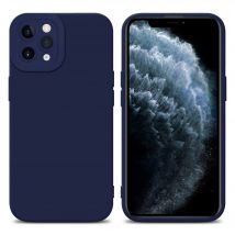 Coque pour Apple iPhone 11 PRO MAX en FLUID BLEU FONCÉ Housse de protection Étui en silicone TPU flexible