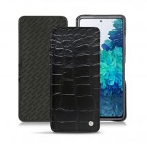 Housse cuir Samsung Galaxy S20 FE - - Noir - Cuir Abaca