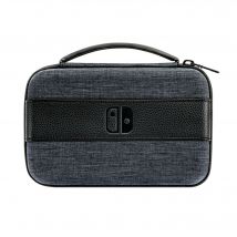 PDP Play & Charge Bag Gris y Negro para Nintendo Switch - Logo Nintendo - Nuevo