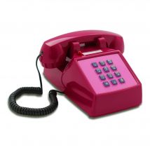 OPIS PushMeFon Cable : Téléphone rétro a touches avec sonnerie en métal
