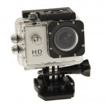 Caméra Sport Étanche 30M Caméra Action Grand Angle Photos HD 1080P Argent 32 Go YONIS
