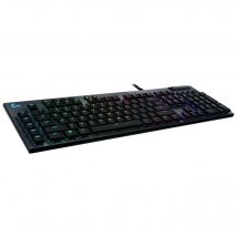 Logitech G G815 LIGHTSYNC RGB Mechanical Gaming Keyboard – GL Clicky teclado USB AZERTY Francés Carbono - Nuevo