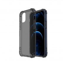 Coque Tpu Transparente Noir Coins Renforces pour iPhone 12 mini