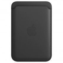 Porte-cartes en cuir avec MagSafe pour iPhone - Minuit