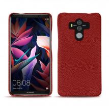 Coque cuir Huawei Mate 10 Pro - Coque arrière - Rouge - Cuir grainé