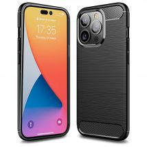 Apple iPhone 16 coque case style carbone noir