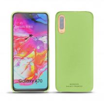Coque cuir Samsung Galaxy A70 - - Vert - Simili cuir