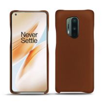 Coque cuir OnePlus 8 Pro - - Marron - Cuir lisse
