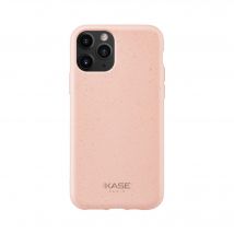 Carcasa antibacteriana vegana orgánica 100% cero residuos para Apple iPhone 11 Pro, rosa ruibarbo. - Nuevo