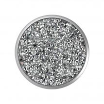 PopSockets PopGrip, Cristal de plata Swarovski - Nuevo