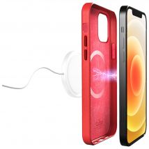 Coque MagSafe pour iPhone 12 / 12 Pro SKYMAG Rouge Puro