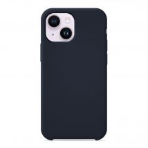 Coque silicone unie Soft Touch Bleu nuit compatible Apple iPhone 14
