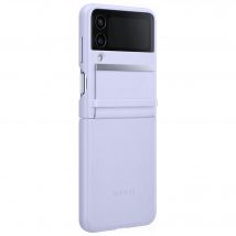 Coque Samsung G Z Flip 4 en Cuir Lavande Samsung