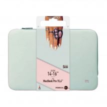 Housse en Néoprène pour Ordinateur Portable 14-16 , Sac Pochette Protection PC/Notebook/Ultrabook jusqu'à 16 , Laptop Sleeve 15.6 , Gris/Rose