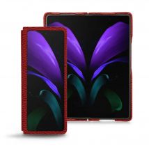 Coque cuir Samsung Galaxy Z Fold2 - Seconde peau - Rouge - Cuir grainé