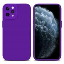 Coque pour Apple iPhone 11 PRO MAX en FLUID VIOLET FONCÉ Housse de protection Étui en silicone TPU flexible