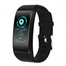Bracelet Connecté Etanche Smartwatch Montre Cardio IP67 Traceur D'Activité Noir YONIS