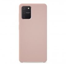 Coque silicone unie Soft Touch Sable rosé compatible Samsung Galaxy S10 Lite