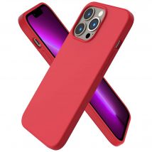 Apple iPhone 15 Pro coque silicone rouge
