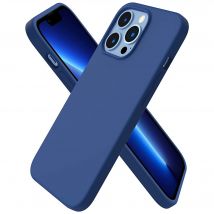 Apple iPhone 15 Pro coque silicone bleue