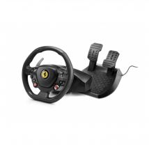 Thrustmaster T80 Ferrari 488 GTB Edition Nero Volante Digitale + Pedali PC, PlayStation 4, PlayStation 5 - Nuovo