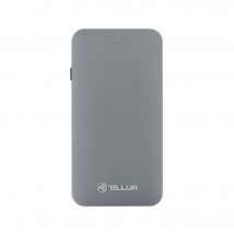 Tellur Power Bank QC 3.0 Fast Charge, 5000mAh, 3en1 (Micro USB & Lightning & Tipo C), Gris - Nuevo