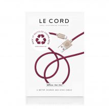 Câble Lightning pour iPhone Prune - 2 mètres - En filets de pêche recyclés
