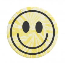 PopSockets Grip Tie Dye Smiley nero/giallo - Nuovo