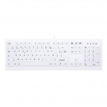 CHERRY AK-C8100F-U1-W/FR Tastiera USB AZERTY francese bianco - Nuovo