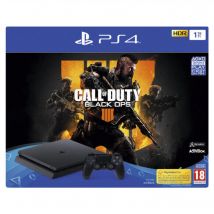 Playstation PS4 Slim 1 To F noir + Call Of Duty Black Ops 4