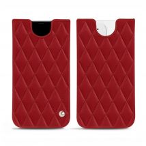 Funda de piel Apple iPhone 12 - Funda - Rojo - Piel lisa cosida - Nuevo
