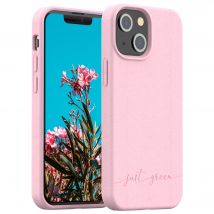 Coque iPhone 13 mini Natura Baby Pink - Eco-conçue Just Green