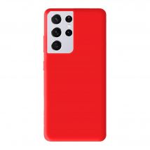 Funda de silicona roja mate para Samsung Galaxy S21 Ultra - Nuevo