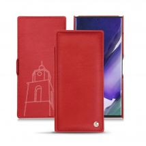 Housse cuir Samsung Galaxy Note20 Ultra - - Rouge - Cuir lisse premium