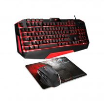 Spirit of Gamer Pro MK3 teclado Ratón incluido Juego USB AZERTY Negro - Nuevo
