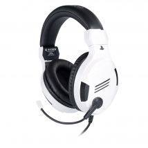 BIG BEN PS4OFHEADSETV3WHITE écouteur/casque Avec fil Arceau Jouer Noir, Blanc