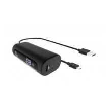 Tiger Power Powerbank 5000Mah Pd + Qc Avec 2 Cable Type C Noir