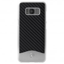 Mercedes-Benz Wave V Carcasa original de carbono y aluminio para Samsung Galaxy S8, Negro - Nuevo