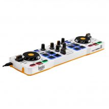 Hercules DJControl MIX Bluetooth Para Smartphone y tablets ( Andoid y iOS) 2 Decks + central de mezclas Fuente de alimentación USB Soporte para 