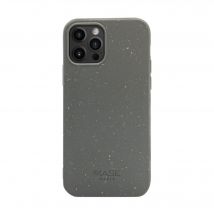 Coque antibactérienne vegan bio 100 % zéro déchet pour Apple iPhone 12/12 Pro, Gris Lave