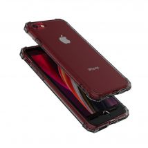 Coque Tpu Transparente Noir Coins Renforces pour iPhone 7/8/SE 2020
